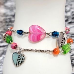 RETIRED BRIGHTON DECO BRIGHT BRACELET DOUBLE CHAIN